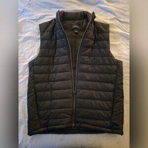 Lands End Men's Insulated Puffer Vest (Black, M)